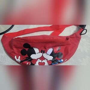 Disney Red Mickey and Minnie Kiss Bag